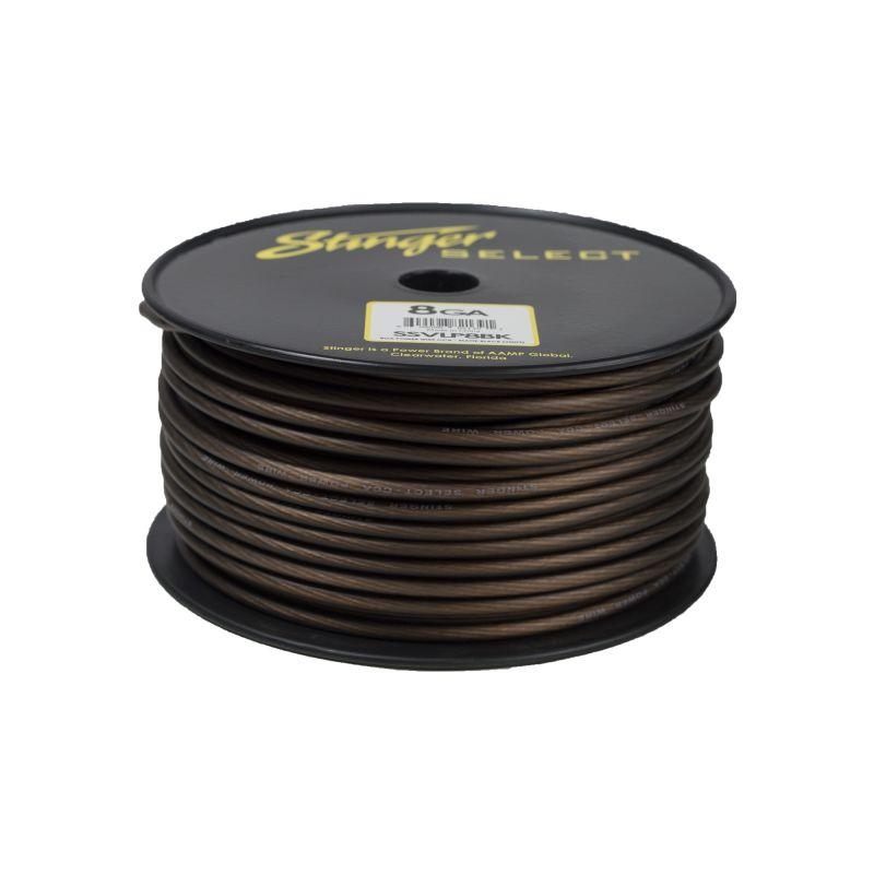 STINGER SSVLP8BK VL MATTE BLACK 8GA PWR WIRE - 250 FT'