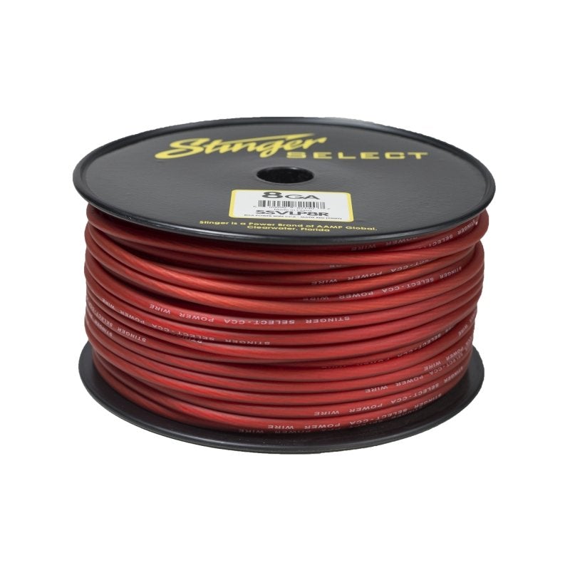 STINGER SSVLP8R VL RED MATTE 8 GA POWER WIRE - 250 FT'