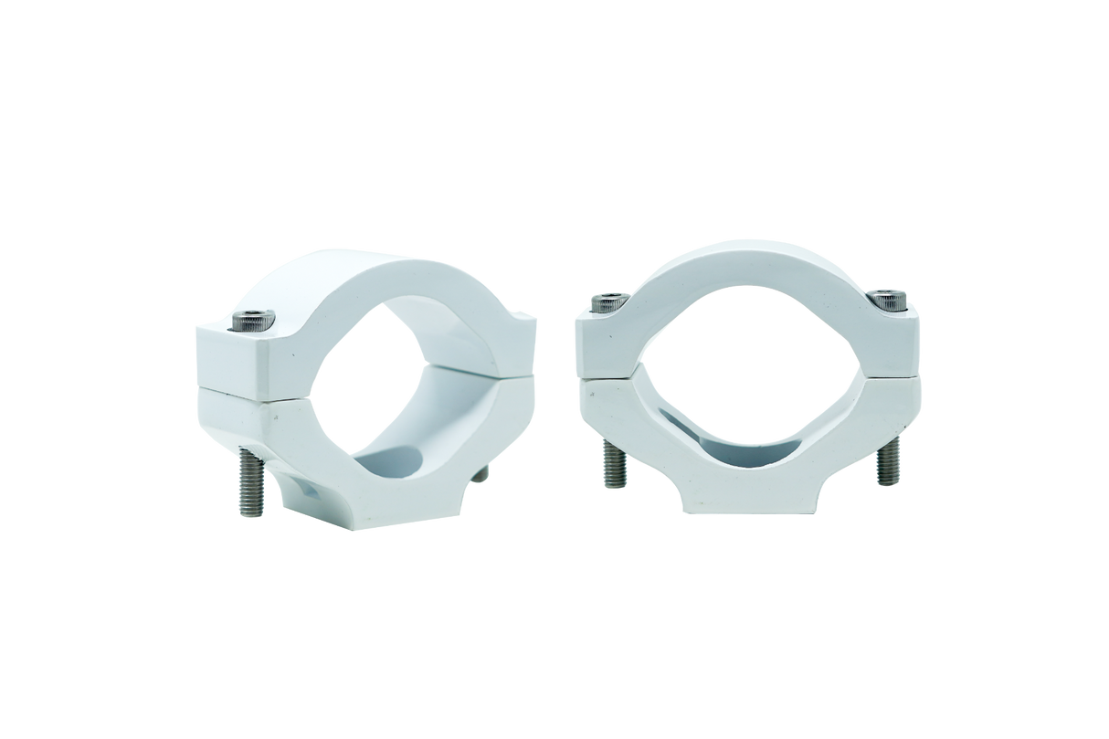 TCLRGWHT - Large Diameter Mounting Clamp for RPM Series Marine Wake Tower Speakers White