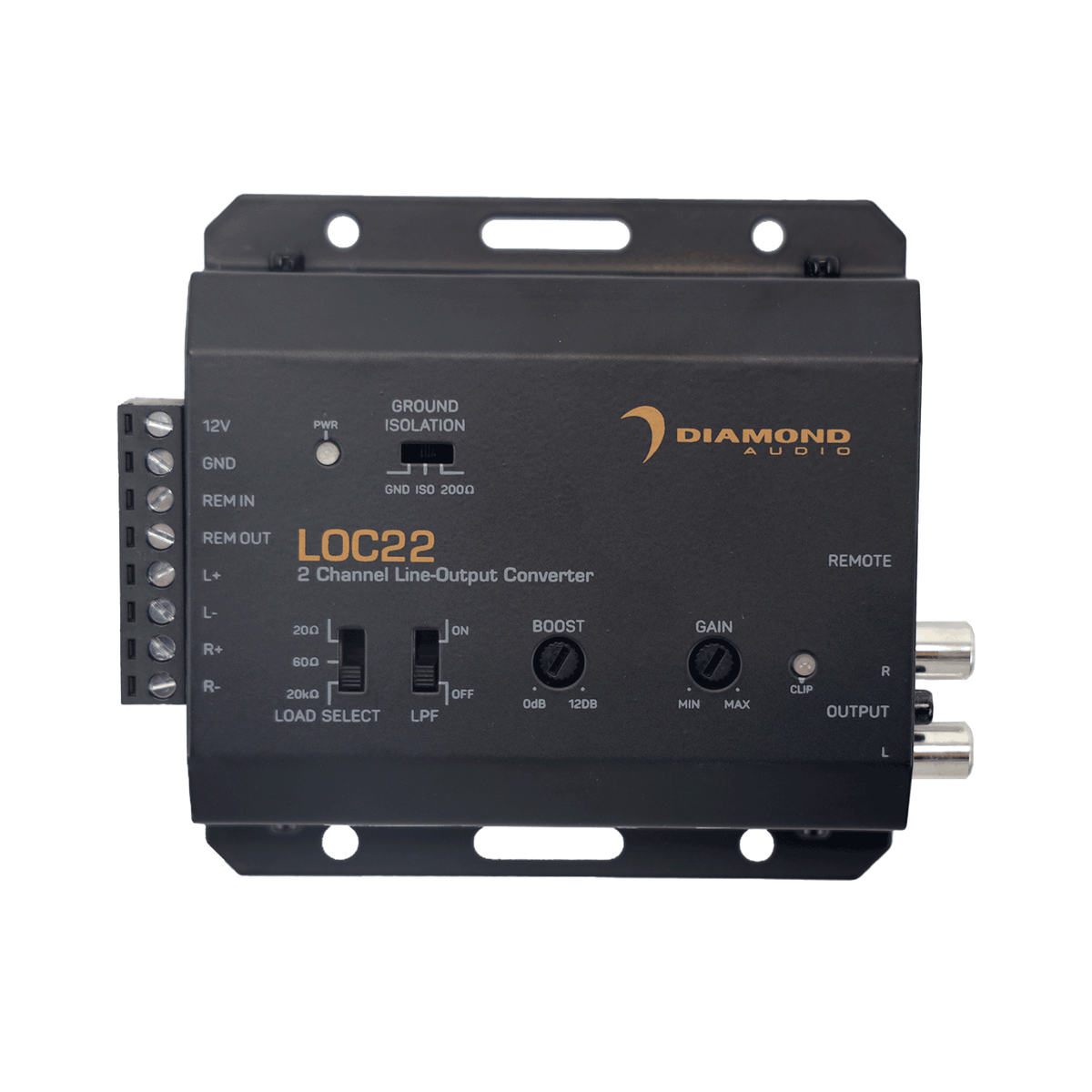 LOC22 - 2 - Channel Line - Output Converter (2 IN/2 OUT) - LOC22 - Diamond Audio