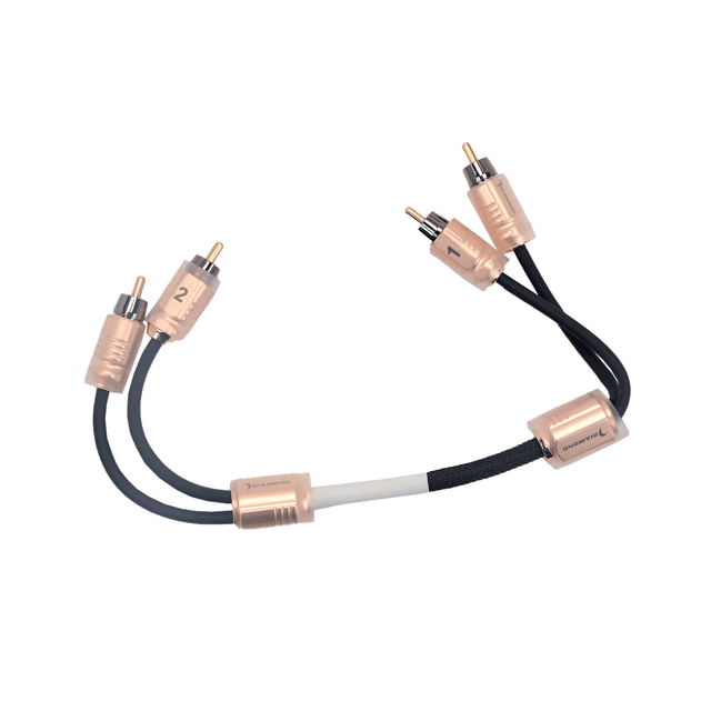 HX1 - 1Ft Two Channel RCA Cable - HX1 - Diamond Audio