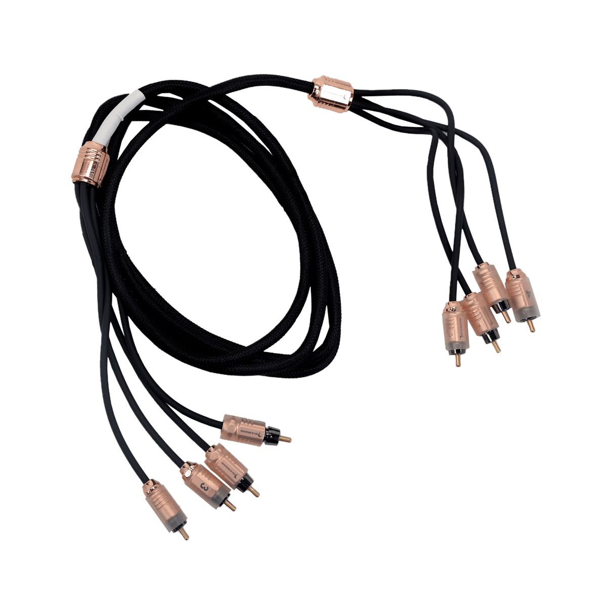 HX410 - 10Ft Four Channel RCA Cable - HX410 - Diamond Audio