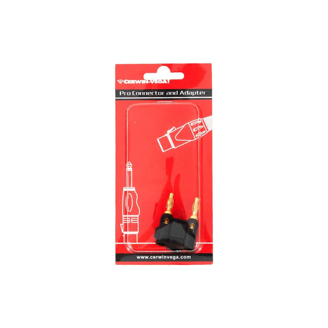 CBLDBP15B - DUAL BANANA PLUG - BLACK - Cerwin Vega
