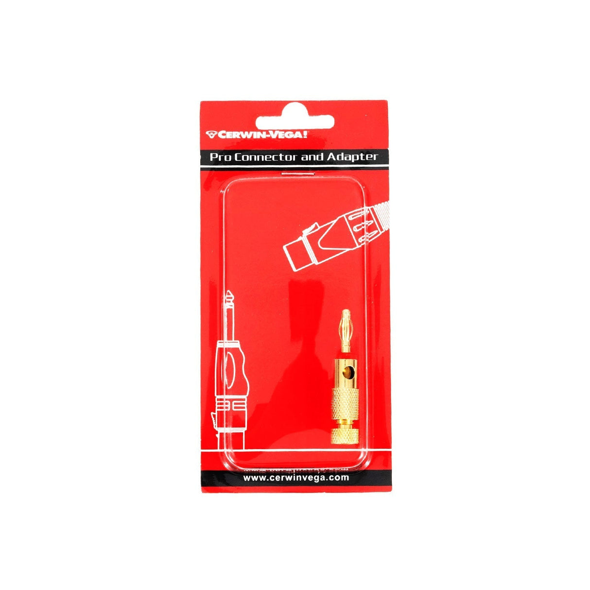 CBLSBP15R - SINGLE BANANA PLUG - RED - Cerwin Vega
