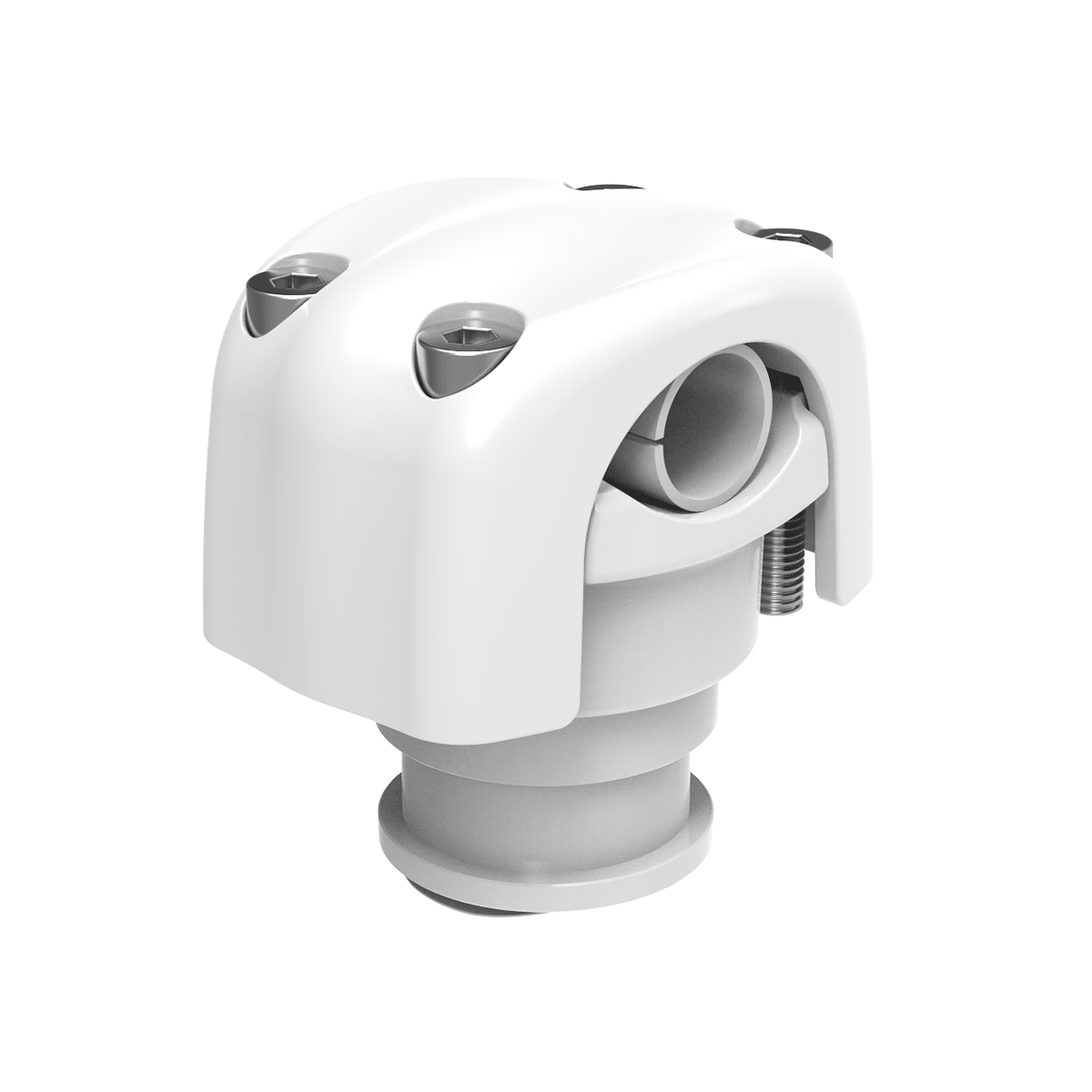 0.75"-1.75" Pod/Canister White Clamps (Pair) - CS75W