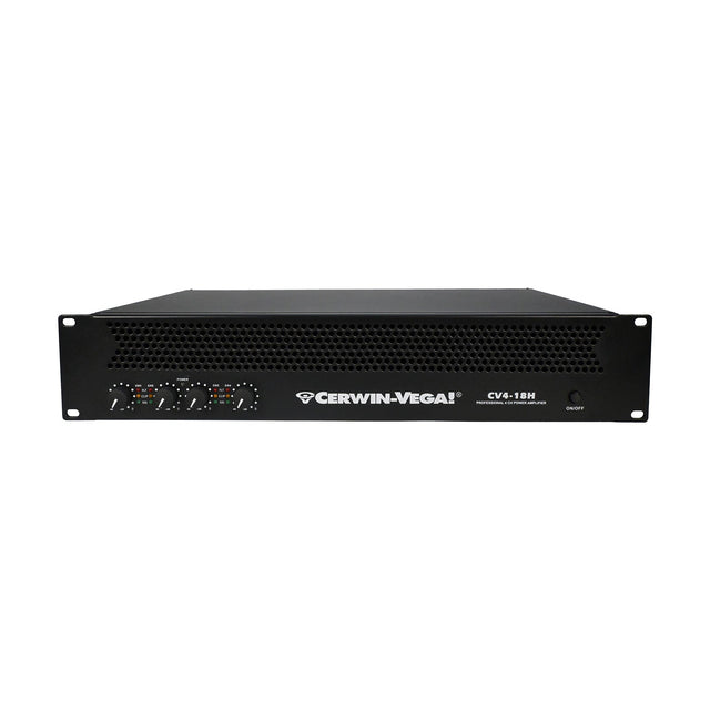 4-Channel Power Audio Amplifier, 1820W 120V-Bridging 8Ω - CV4-18H - Cerwin Vega
