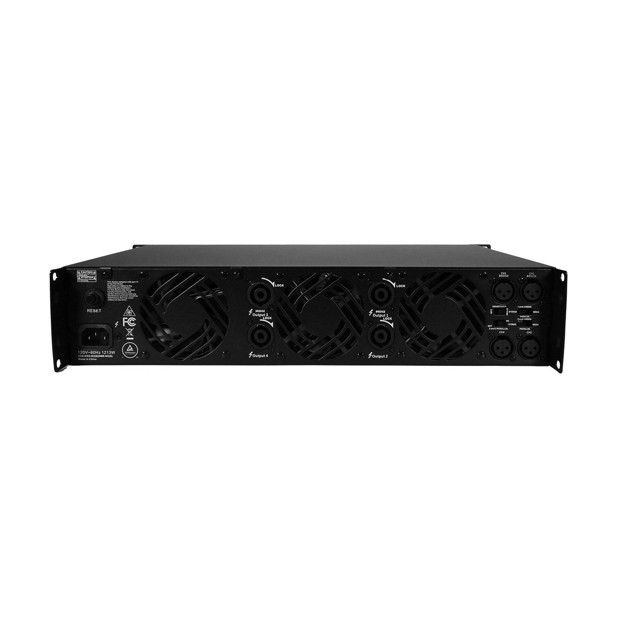 4-Channel Power Audio Amplifier, 1820W 120V-Bridging 8Ω - CV4-18H - Cerwin Vega