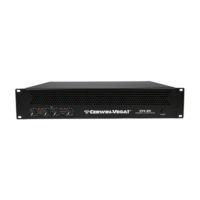 4-Channel Power Audio Amplifier, 1420W 120V-Bridging 8Ω - CV4-8H - Cerwin Vega