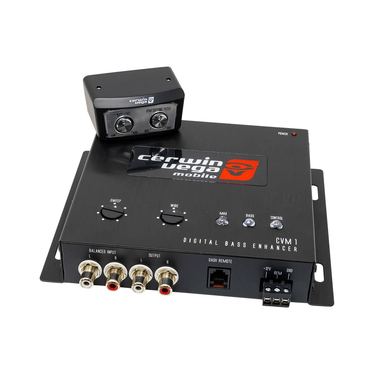 Digital Car Audio Bass Enhancer Driver Equalizer w/Remote Control - CVM1 - Cerwin Vega