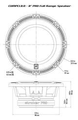 Stroker Pro 8" Full Range Speaker - CVMPCL8.0