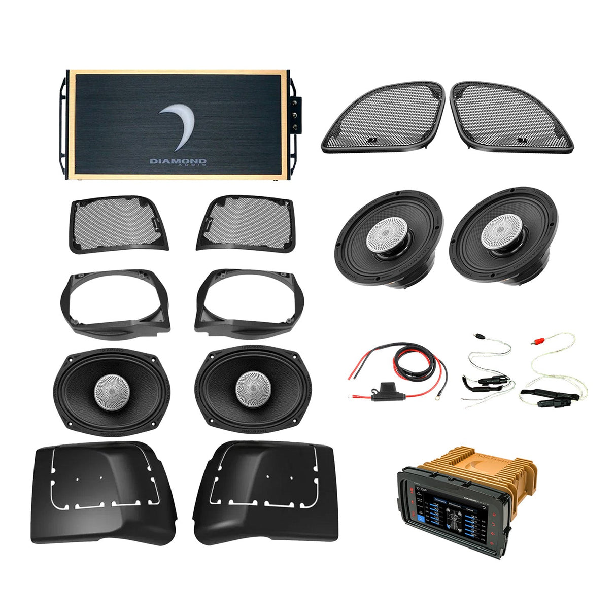 14 - 23 Harley Davidson® Road Glide 4 - Speaker System - DA1423RGSP5R - DA1423RGSP5R - Diamond Audio