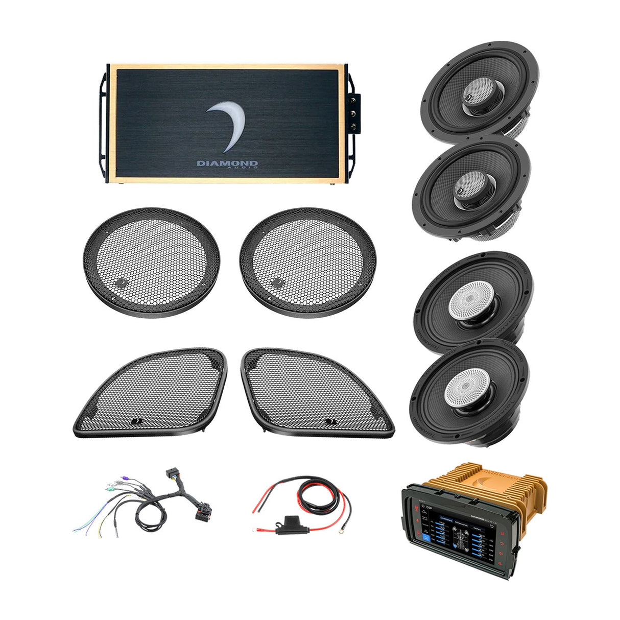 14 - 23 Harley Davidson® Road Glide 4 - Speaker System - DA1423RGTP3R - DA1423RGTP3R - Diamond Audio