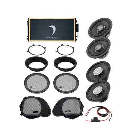 98 - 13 Harley Davidson® Road Glide 4 - Speaker System - DA9813RGTP3 - DA9813RGTP3 - Diamond Audio
