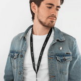Sleek Black Diamond Audio Lanyard (Black) - DALANR -  - Diamond Audio