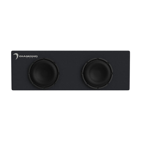 DESMB10DA - DES Series Dual 10" Active Slot Vented Subwoofer Enclosure (2Ω) - DESMB10DA - Diamond Audio
