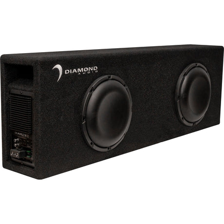 10" Dual Active Slot Vented Subwoofer Enclosure (2Ω) - DESMB10DA - DESMB10DA - Diamond Audio