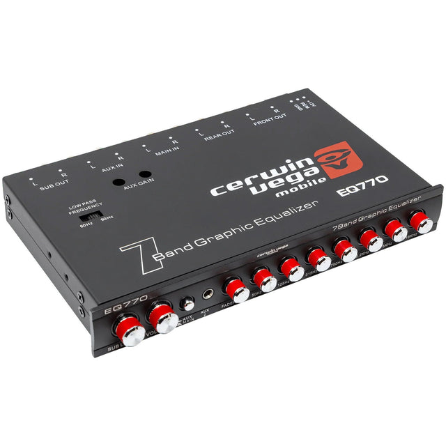7 - Band Parametric EQ with AUX Input - EQ770 - Cerwin Vega