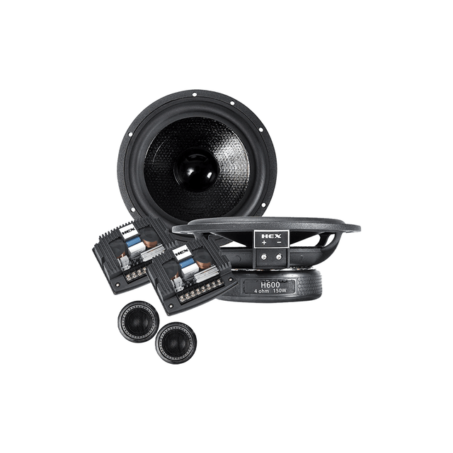 H600S - HEX Series 6.3” 2 - Way Component Set w/Silk Dome Tweeter - H600S - Diamond Audio