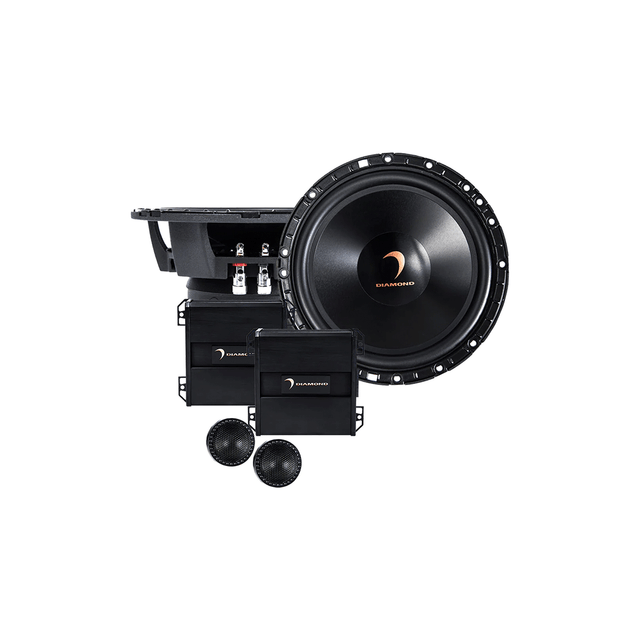 H65S - HEX Series 6.5“ 2 - Way Component Set w/25mm Silk Dome Tweeter - H65S - Diamond Audio