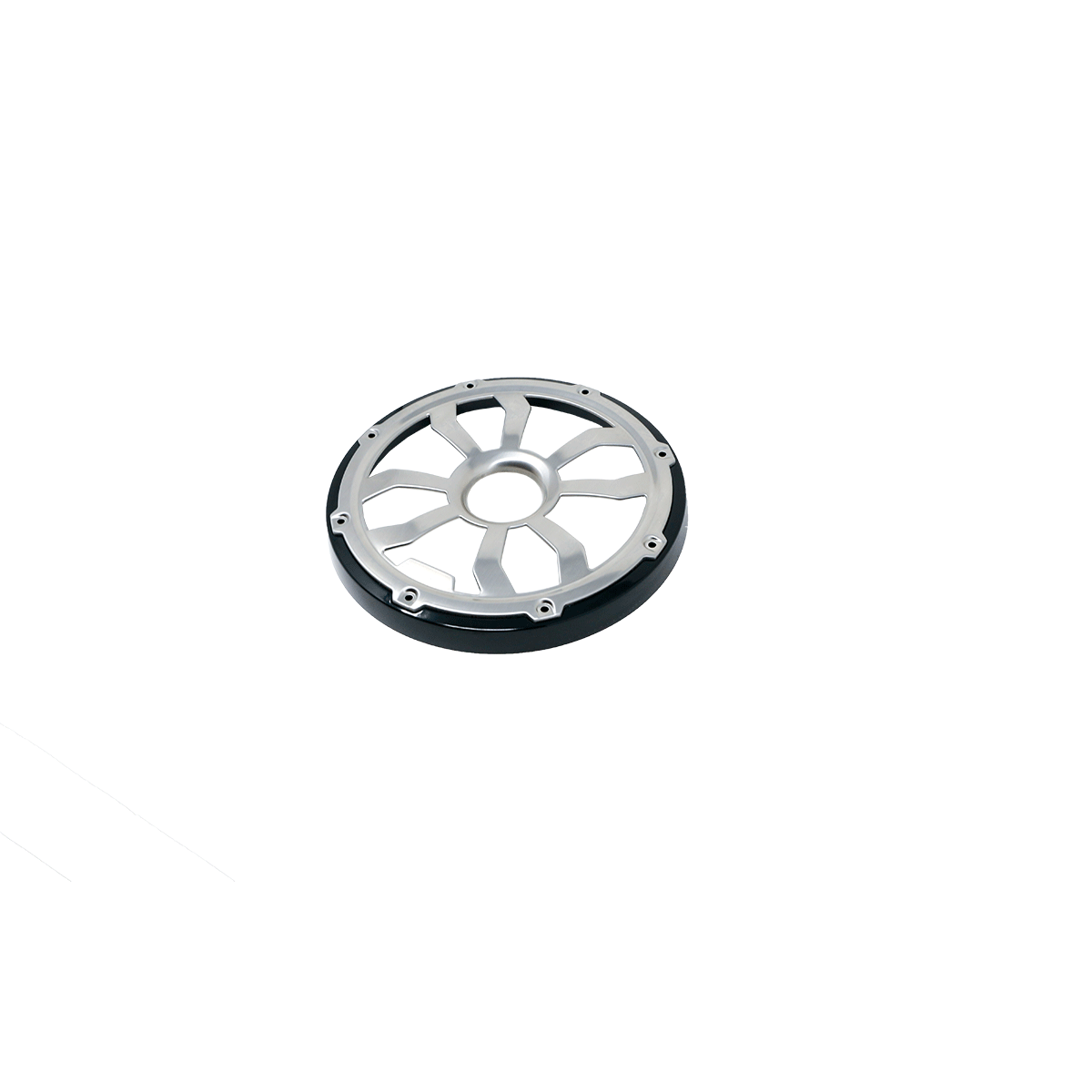 HXM65FGB - 6.5" Flush Mount Speaker Grills - Black/Brushed Aluminum (Pair) - HXM65FGB - Diamond Audio