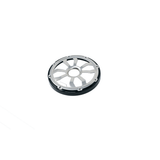 HXM65FGB - 6.5" Flush Mount Speaker Grills - Black/Brushed Aluminum (Pair) - HXM65FGB - Diamond Audio