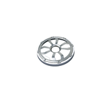 HXM65FGW - 6.5" Flush Mount Speaker Grills - Brushed Aluminum/White (Pair) - HXM65FGW - Diamond Audio