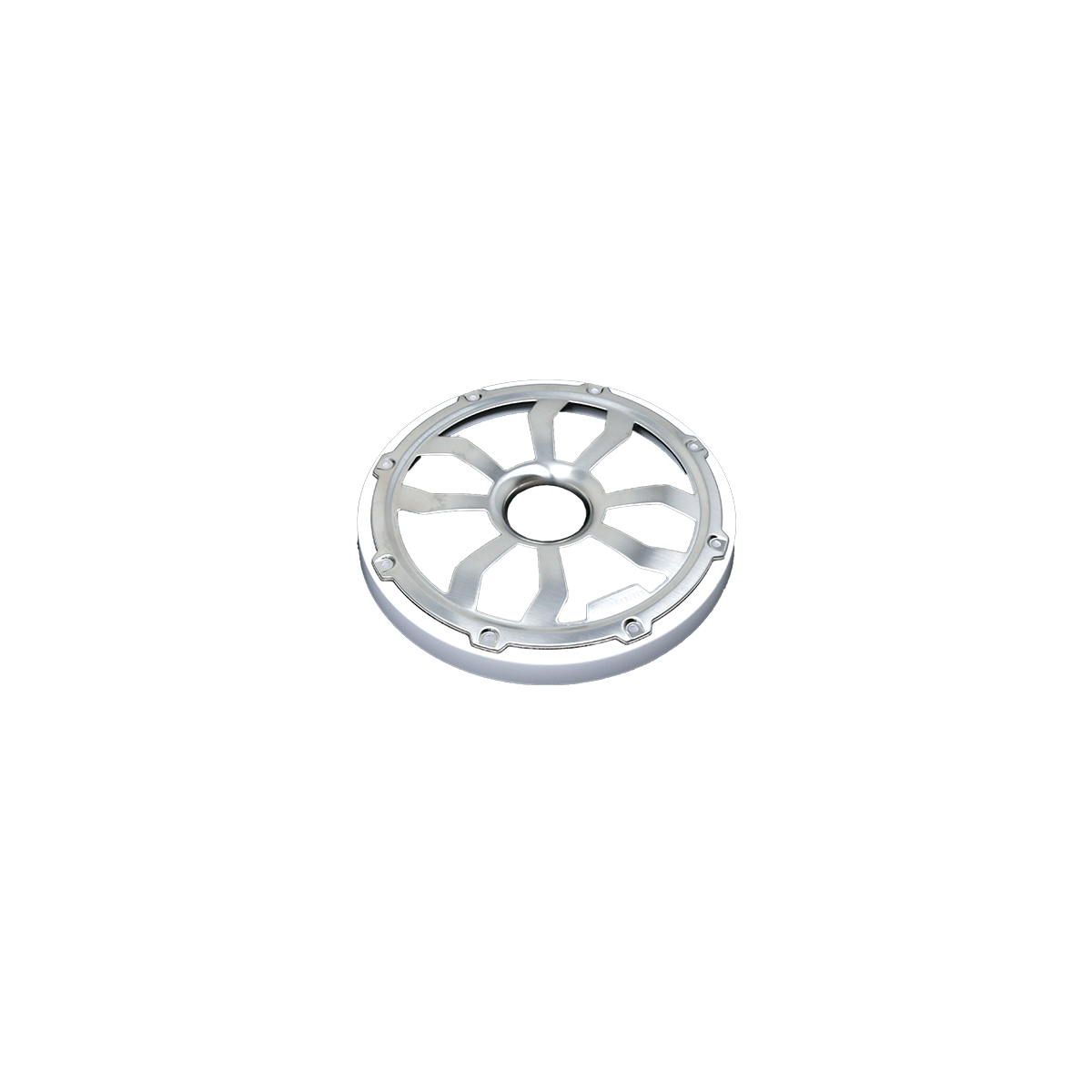 HXM65FGW - 6.5" Flush Mount Speaker Grills - Brushed Aluminum/White (Pair) - HXM65FGW - Diamond Audio