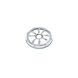 HXM65FGW - 6.5" Flush Mount Speaker Grills - Brushed Aluminum/White (Pair) - HXM65FGW - Diamond Audio