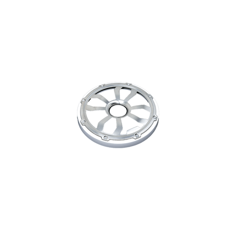 HXM65FGW - 6.5" Flush Mount Speaker Grills - Brushed Aluminum/White (Pair) - HXM65FGW - Diamond Audio