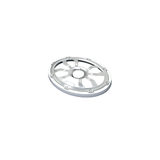 HXM69FGW - 6"x9" Flush Mount Speaker Grills Brushed Aluminum/White (Pair) - HXM69FGW - Diamond Audio