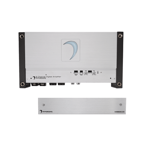 HXM800.2D - HXM Series 2 - Channel 800W Full Range Class D Amplifier - HXM800.2D - Diamond Audio