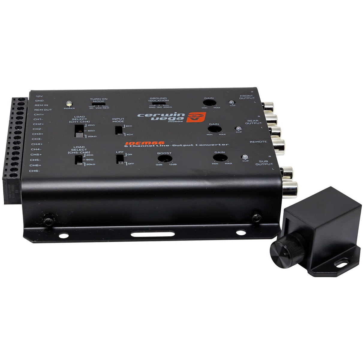 6 - Channel In / 6 Out Line Output Converter - IOEM66 - Cerwin Vega