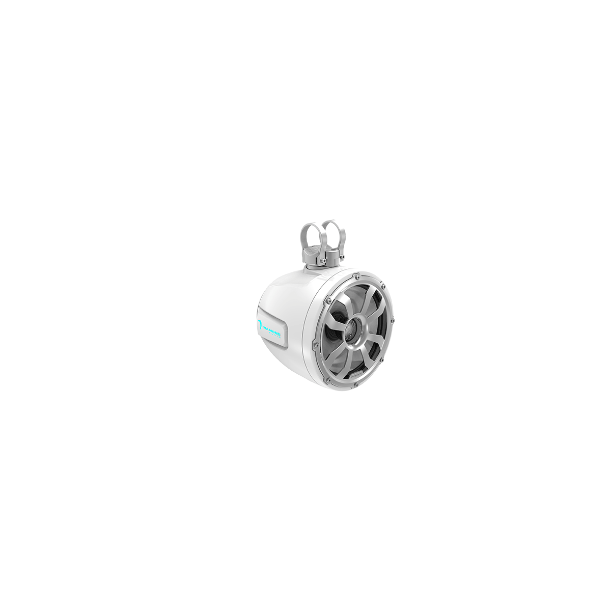 POD10F4W - 10" 2 - Way Marine Tower Speaker w/Titanium Dome Tweeter (White) - POD10F4W - Diamond Audio