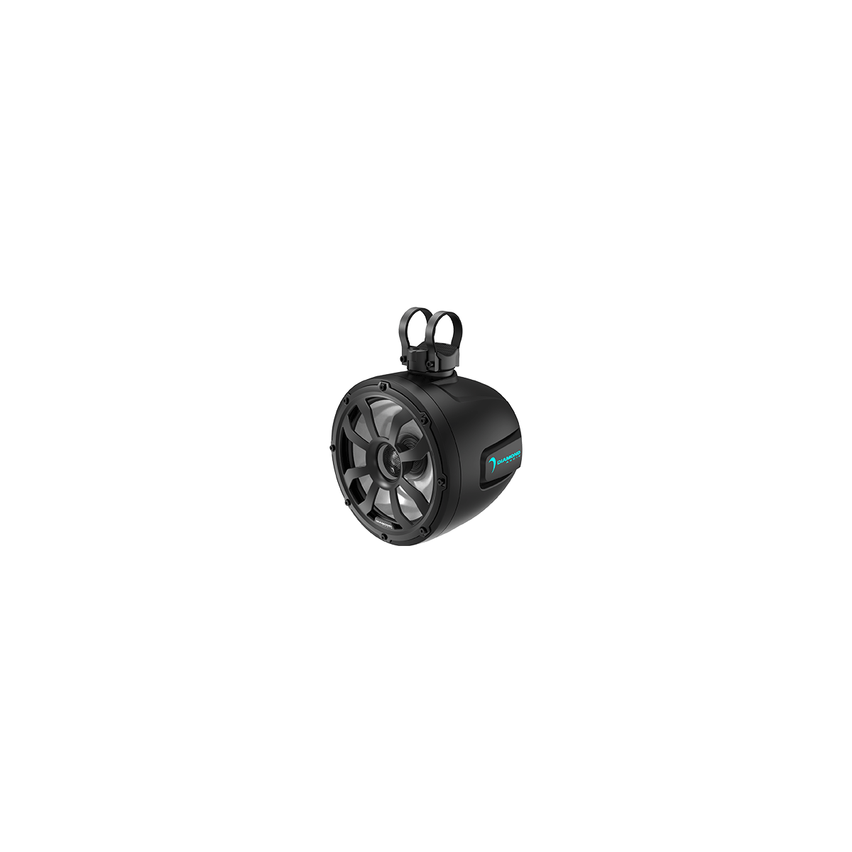POD8F4B - 8" 2 - Way Marine Tower Speaker w/Titanium Dome Tweeter (Black) - POD8F4B - Diamond Audio