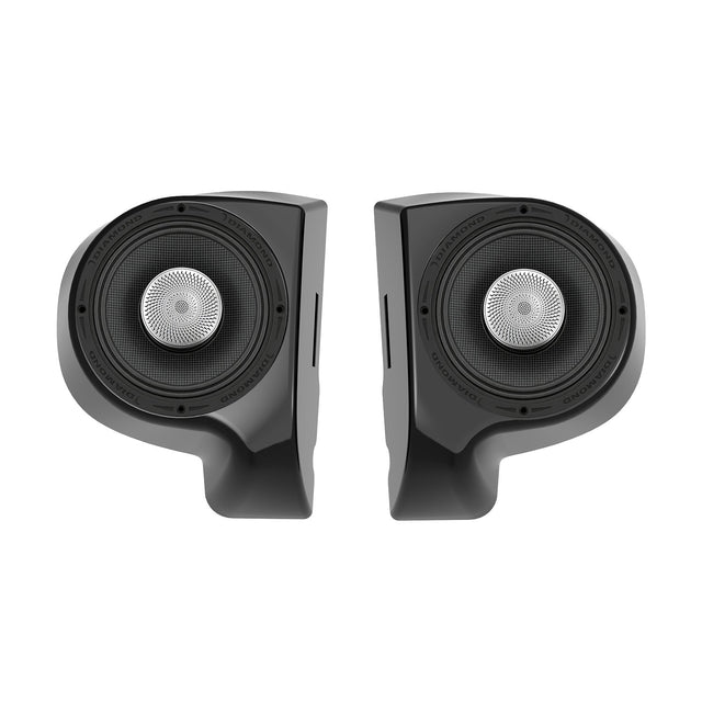 Upgrade your motorcycle audio system with the Diamond Audio PODMS652NEO2S Harley Kick Pods with MS652NEO2S 2Ω Speakers