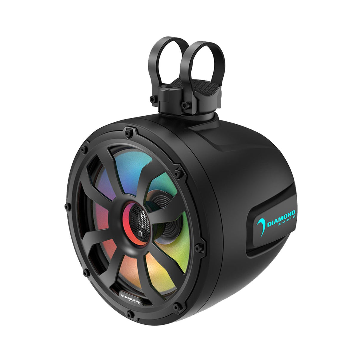10" 2 - Way Marine Tower Speaker w/Titanium Dome Tweeter (Black) - POD10F4B - POD10F4B - Diamond Audio