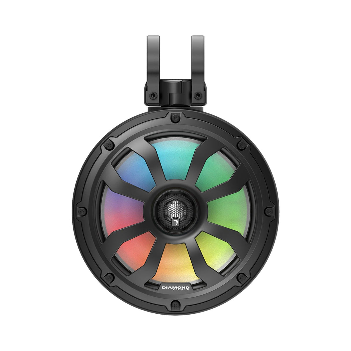 10" 2 - Way Marine Tower Speaker w/Titanium Dome Tweeter (Black) - POD10F4B - POD10F4B - Diamond Audio