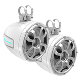 10" 2 - Way Marine Tower Speaker w/Titanium Dome Tweeter (White) - POD10F4W - POD10F4W - Diamond Audio