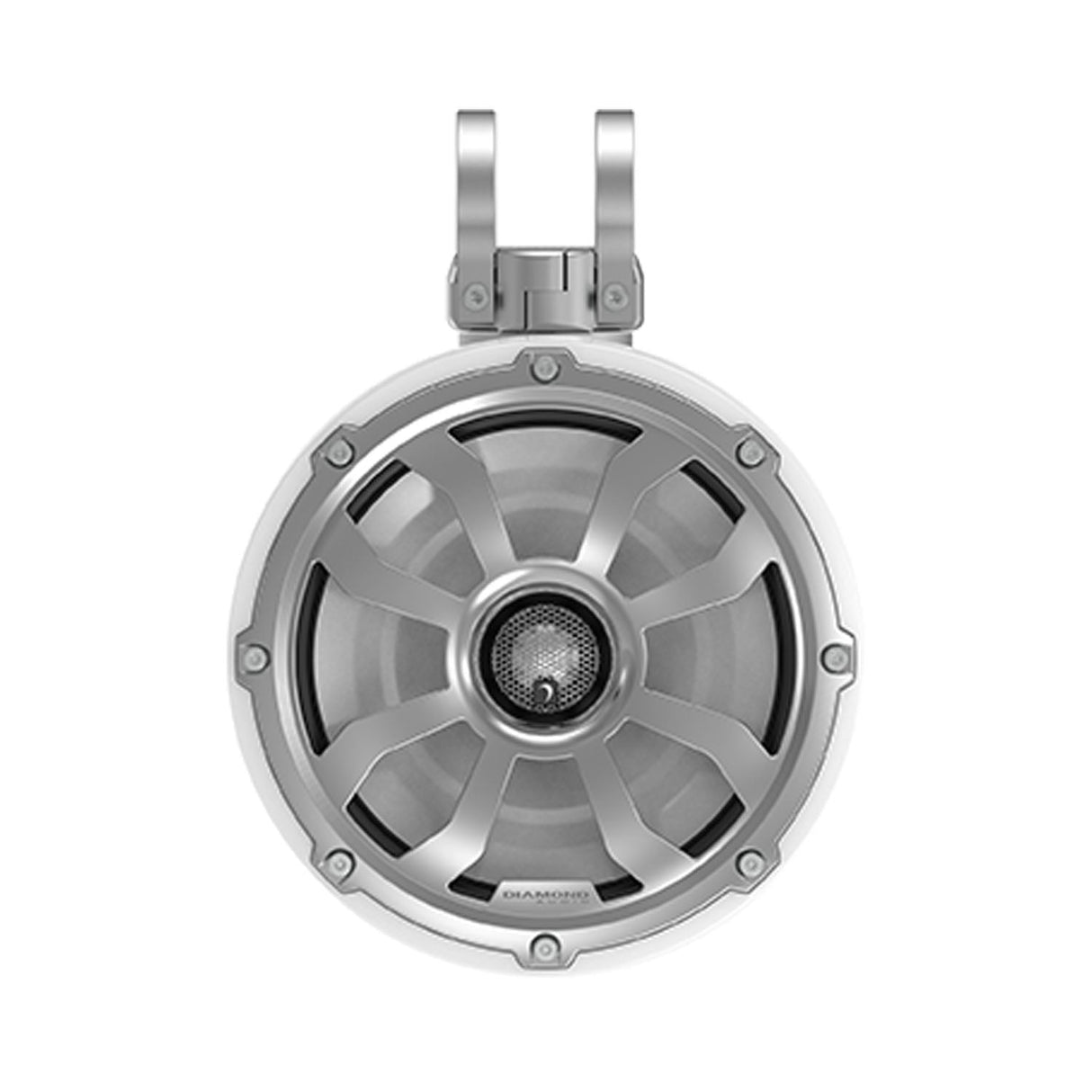 10" 2 - Way Marine Tower Speaker w/Titanium Dome Tweeter (White) - POD10F4W - POD10F4W - Diamond Audio