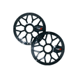 RPM Stroker 6.5" Flush Mount Speaker Grill, Black Pair, Steel With Powder Coating - SM65FBB