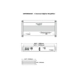 SRPM Stroker 1-Channel Monoblock Class-D Amplifier (White) - SRPM1000.1DW