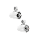2-Way Speaker System (Pair), Black and White Coated Voice Coil Injection PP Cone Rubber Surround