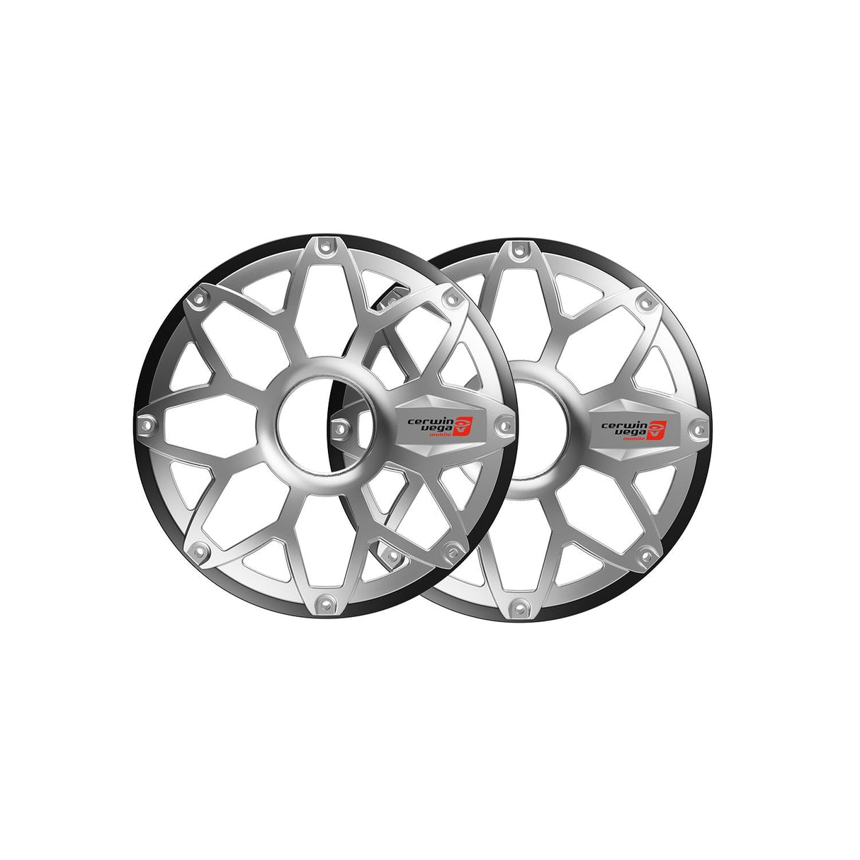 10" RPM Stroker Flush Mount Speaker Grill, (Pair) - SM10FGB - Cerwin Vega