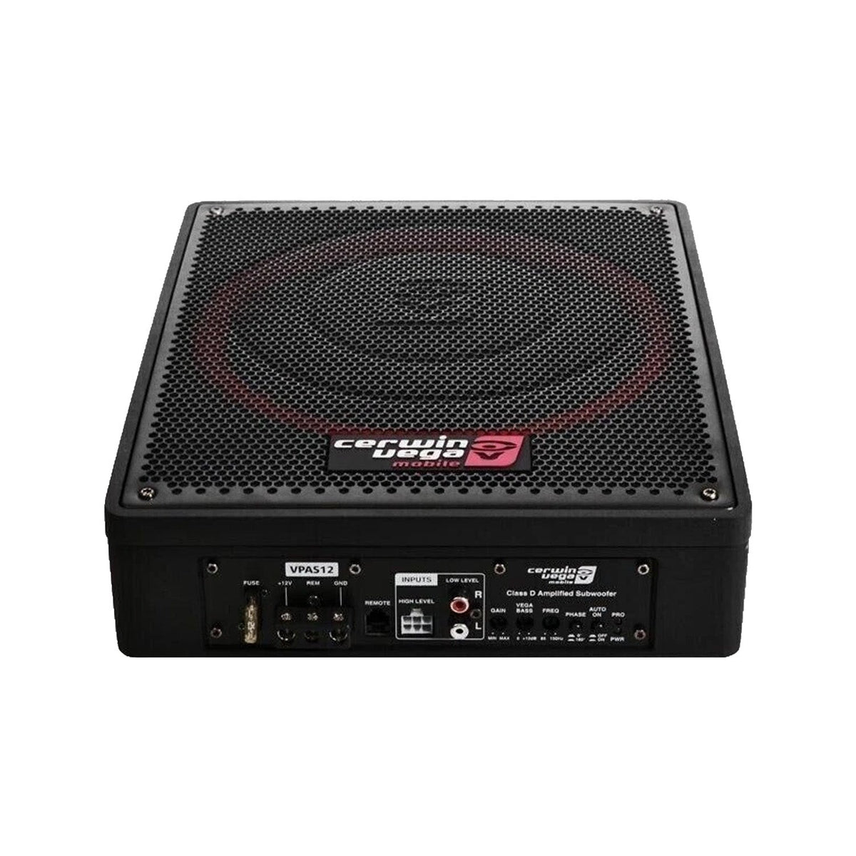 12" Vega Series Compact Powered Subwoofer with Passive Radiator - VPAS12 - Cerwin Vega
