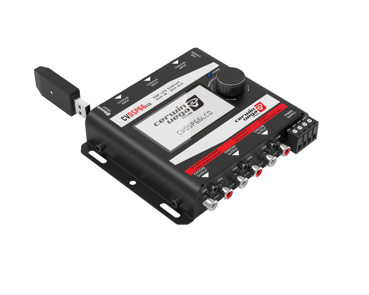 DSP car audio with LCD