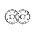 HXM10FGW - 10" Flush Mount Speaker Grill - Brushed Aluminum/White (PAIR) - HXM10FGW - Diamond Audio