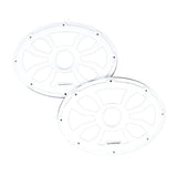 HXM69FWW - 6.5" Flush Mount Speaker Grills - White (Pair) - HXM69FWW - Diamond Audio