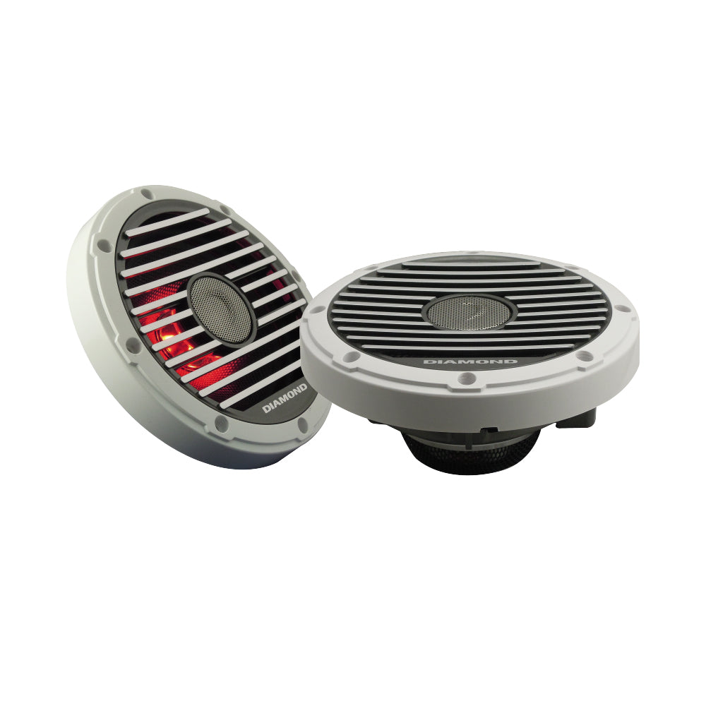 Diamond Audio HXM8 - 8" Marine Coaxial Speaker w/Titanium Dome Tweeter