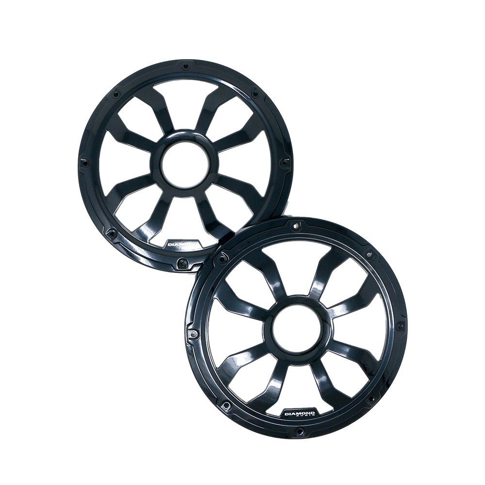 HXM65FBB – 6.5″ Flush Mount Speaker Grills - Black (Pair) - HXM65FBB - Diamond Audio