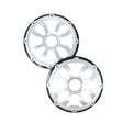 HXM8FGB - 8" Elite Flush Mount Speaker Grills - Brushed Aluminum/Black (Pair) - HXM8FGB - Diamond Audio
